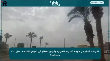 الأرصاد تحذر من موجة شديدة الحرارة وفرص أمطار في الأيام القادمة.. هل أنت مستعد؟